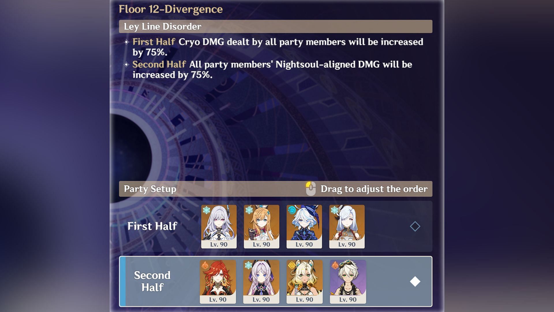 Best team choices for Floor 12 of Genshin Impact 5.7 Spiral Abyss (Image via Sportskeeda Gaming/HoYoverse)